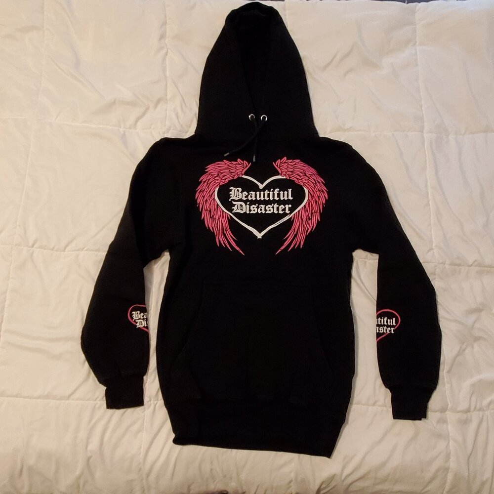 Beautiful Disaster Clothing Angel Pull Over Hoodie - S